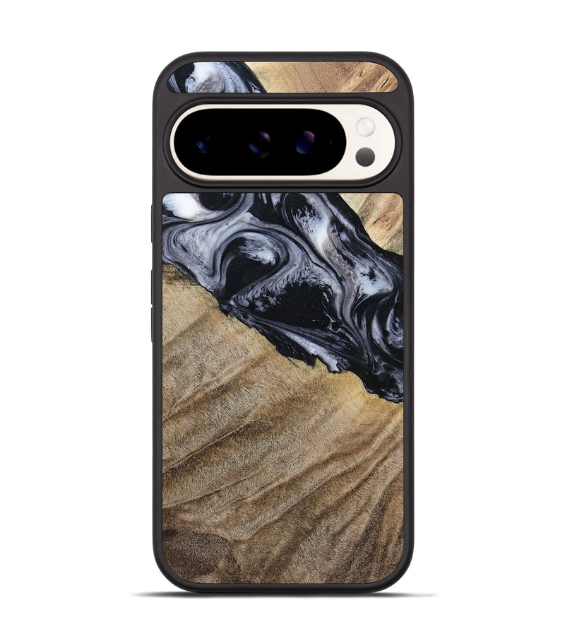 Pixel 9 Wood Phone Case - Rita (Black & White, 794632)