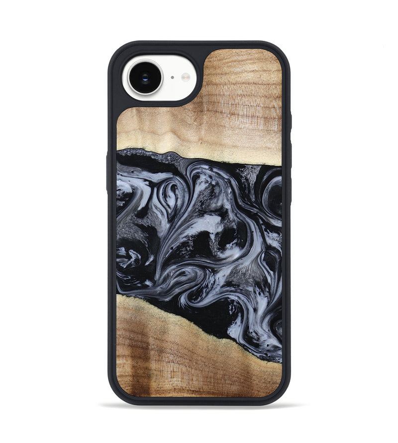 iPhone 16e Wood Phone Case - Sheree (Black & White, 794940)