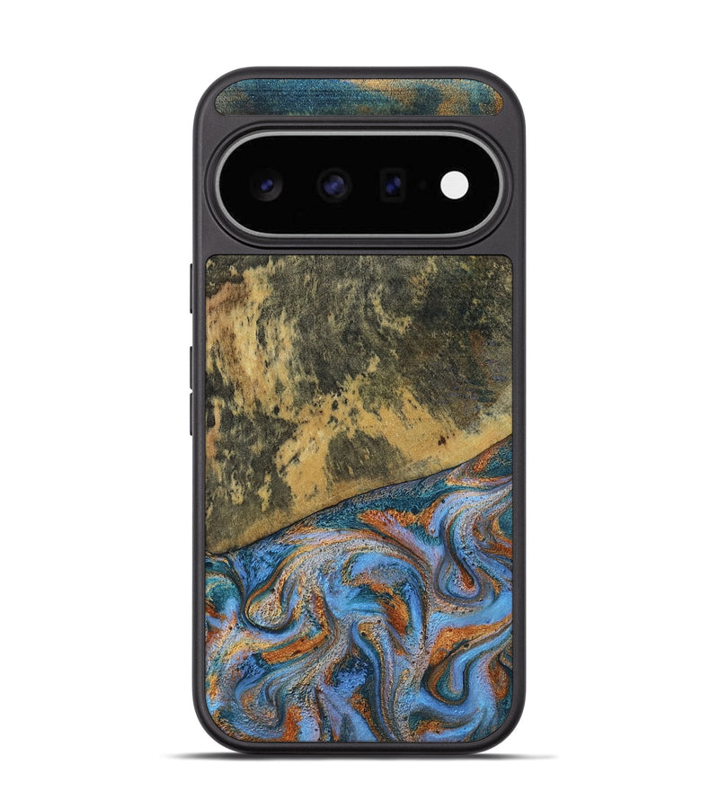 Pixel 11 Wood Phone Case - Rey (Teal & Gold, 802995)