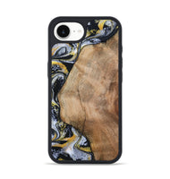 iPhone 16e Wood Phone Case - Daquan (Black & White, 807106)