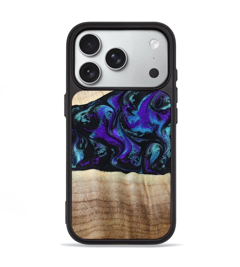 iPhone 18 Pro Wood Phone Case - Monroe (Purple, 809672)
