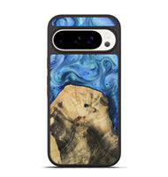 Pixel 9 Wood Phone Case - Hazel (Blue, 811663)