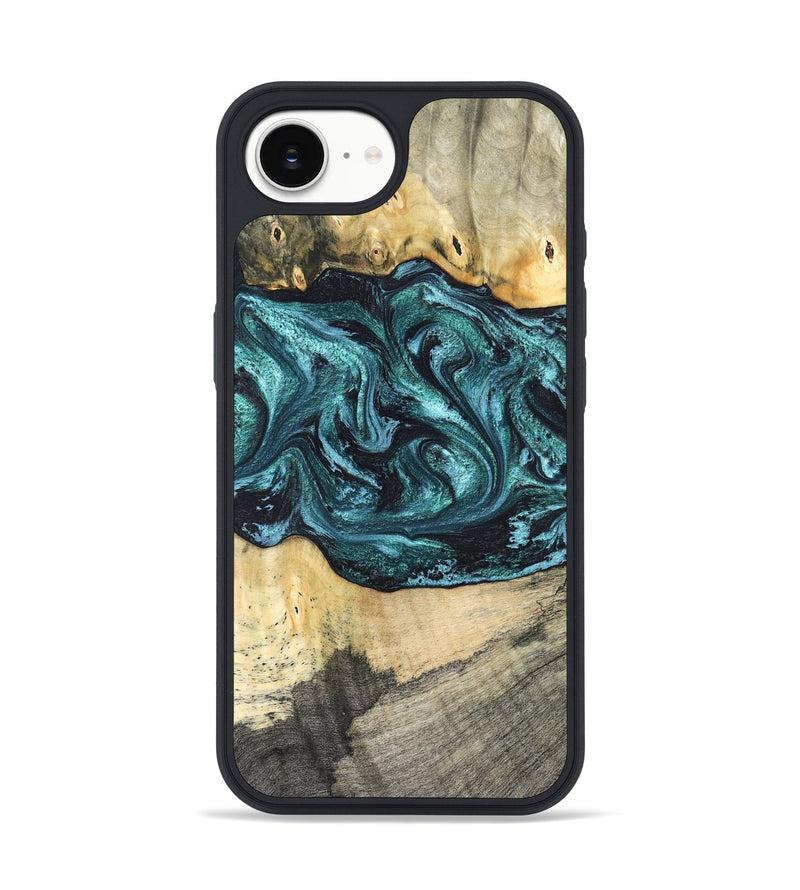 iPhone 16e Wood Phone Case - Telly (Green, 820846)