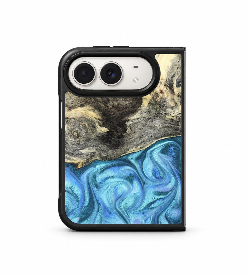 iPhone Duo Wood Phone Case - Dick (Blue, 824237)