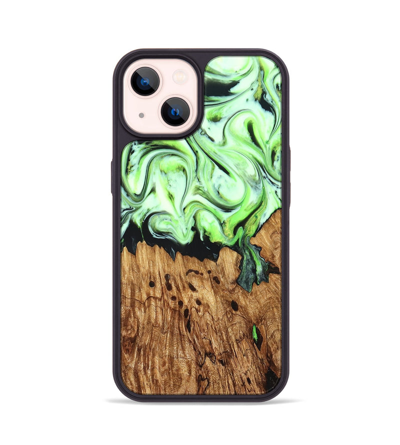 iPhone 14 Wood Phone Case - Bruno (Neon, 827355)