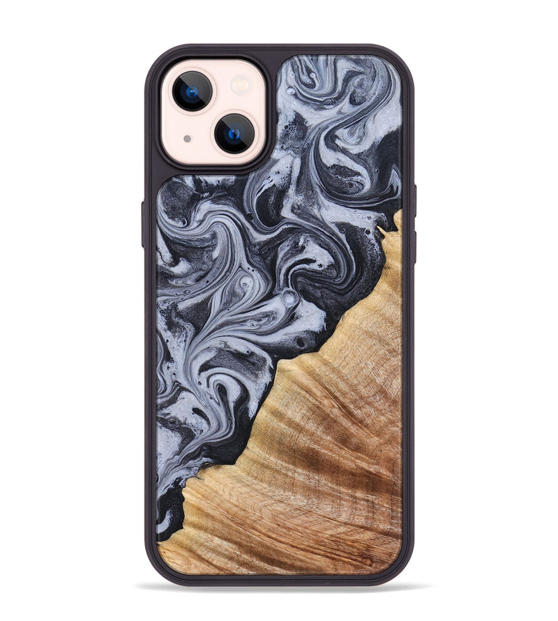 iPhone 14 Plus Wood Phone Case - Marvel (Black & White, 828309)