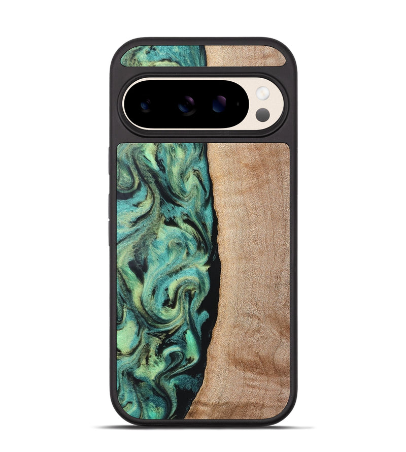 Pixel 10 Wood Phone Case - Tosha (Green, 828343)