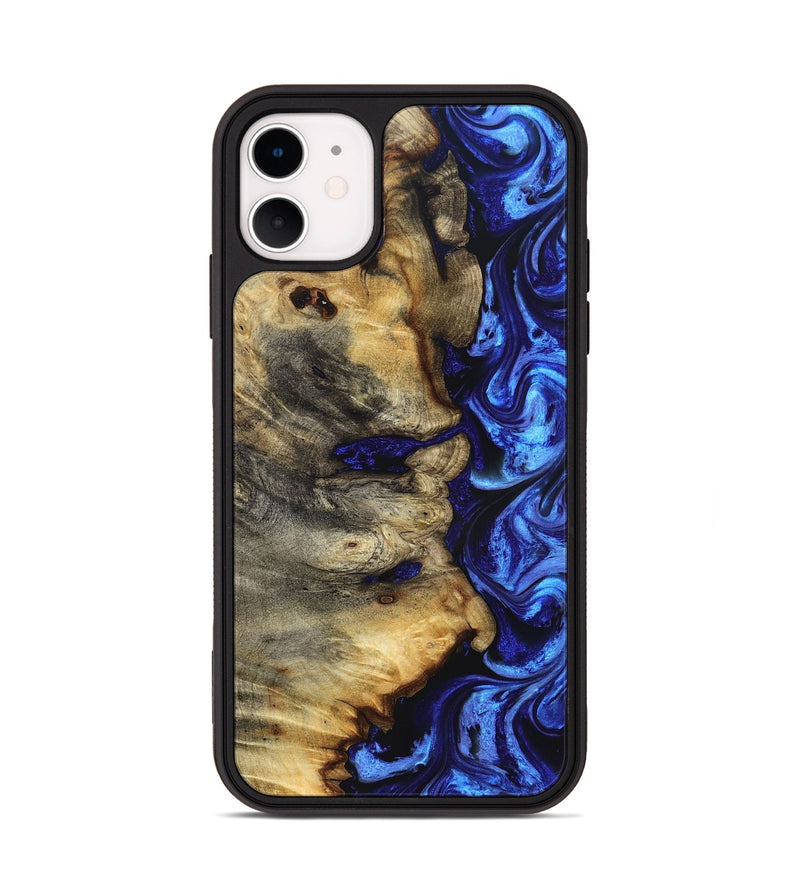 iPhone 11 Wood Phone Case - Lucile (Blue, 829042)