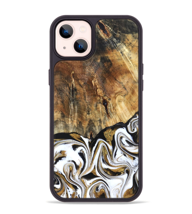 iPhone 14 Plus Wood Phone Case - Wayne (Black & White, 829183)