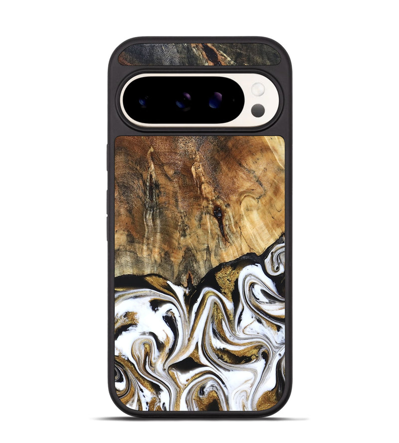 Pixel 9 Pro Wood Phone Case - Wayne (Black & White, 829183)