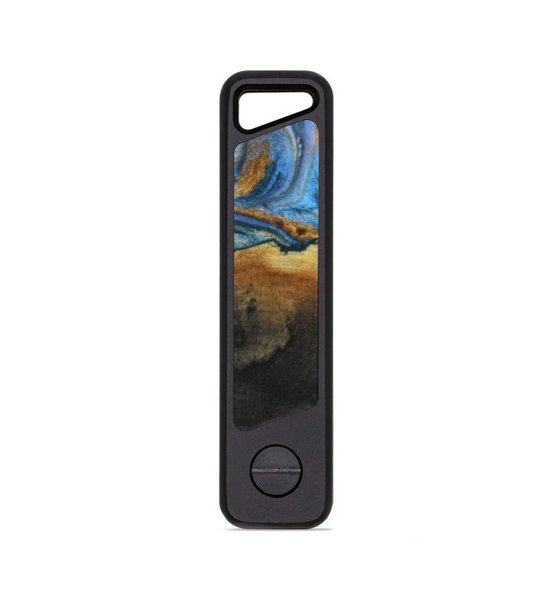 EDC Wood KeyHolder - Carissa (Teal & Gold, 829544)