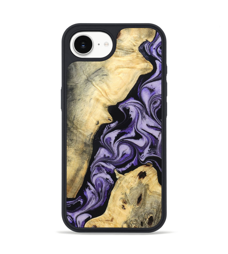 iPhone 16e Wood Phone Case - Sharon (Purple, 830016)