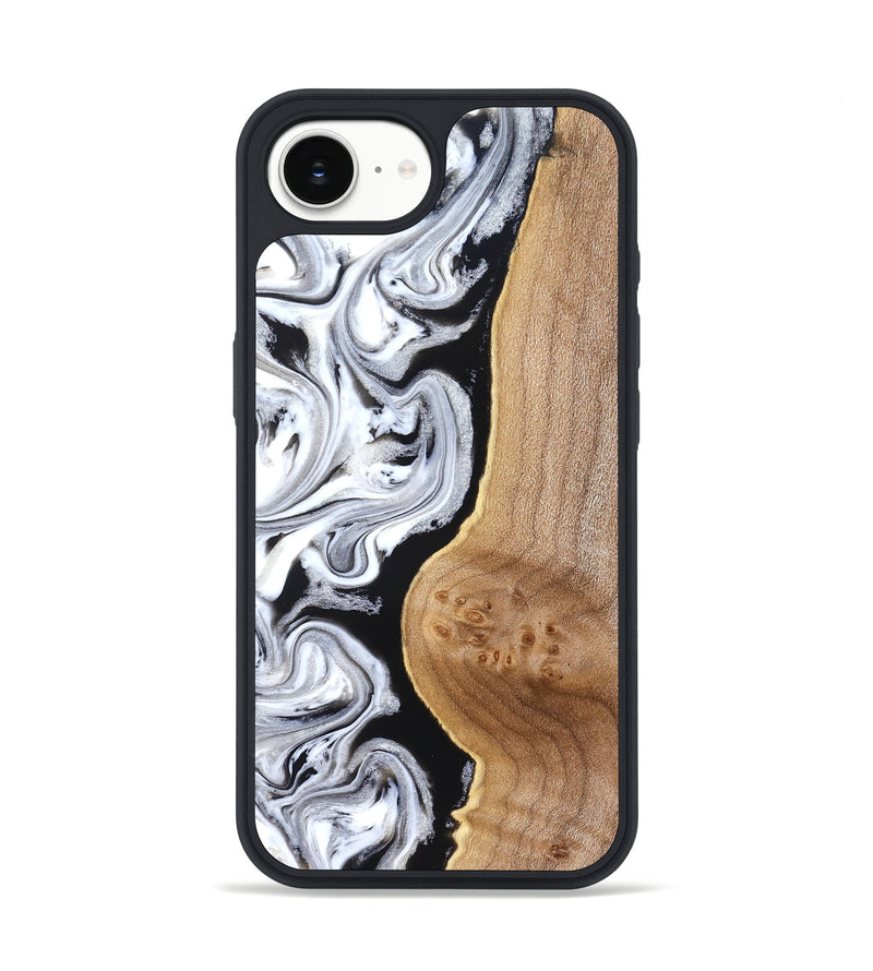iPhone 16e Wood Phone Case - Rolland (Black & White, 830032)