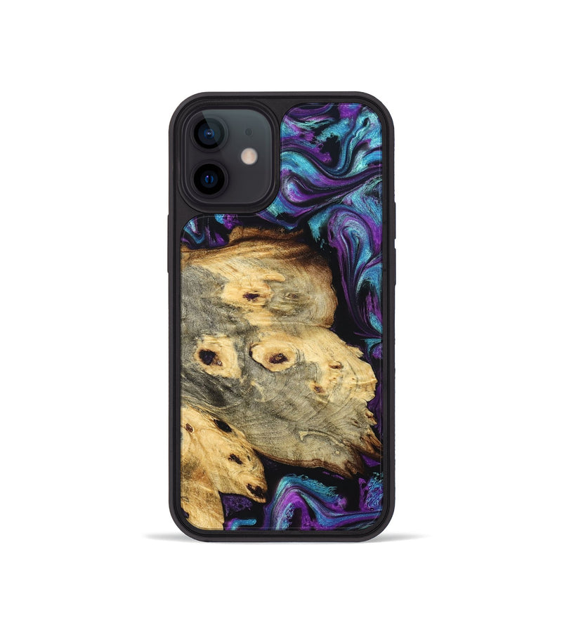 iPhone 12 mini Wood Phone Case - Lesa (Purple, 830592)