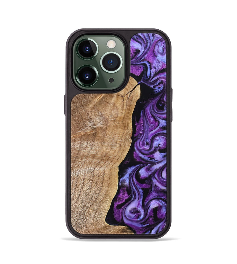 iPhone 13 Pro Wood Phone Case - Mekhi (Purple, 830593)