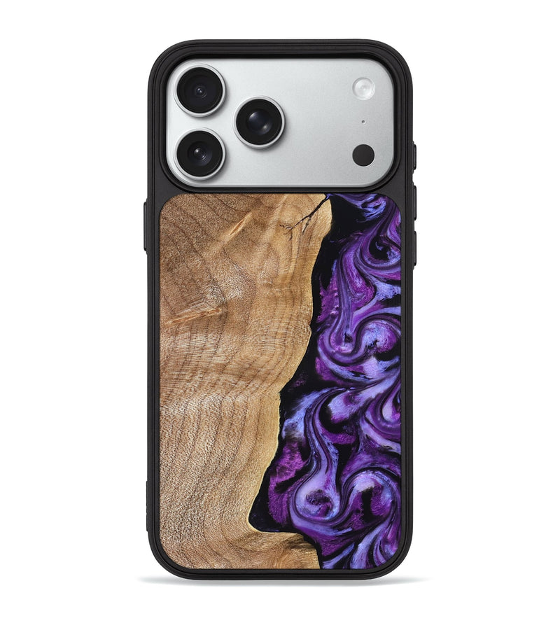 iPhone 18 Pro Max Wood Phone Case - Mekhi (Purple, 830593)