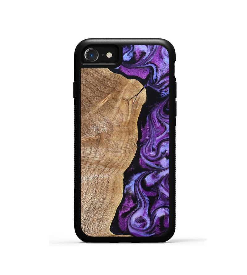 iPhone SE Wood Phone Case - Mekhi (Purple, 830593)
