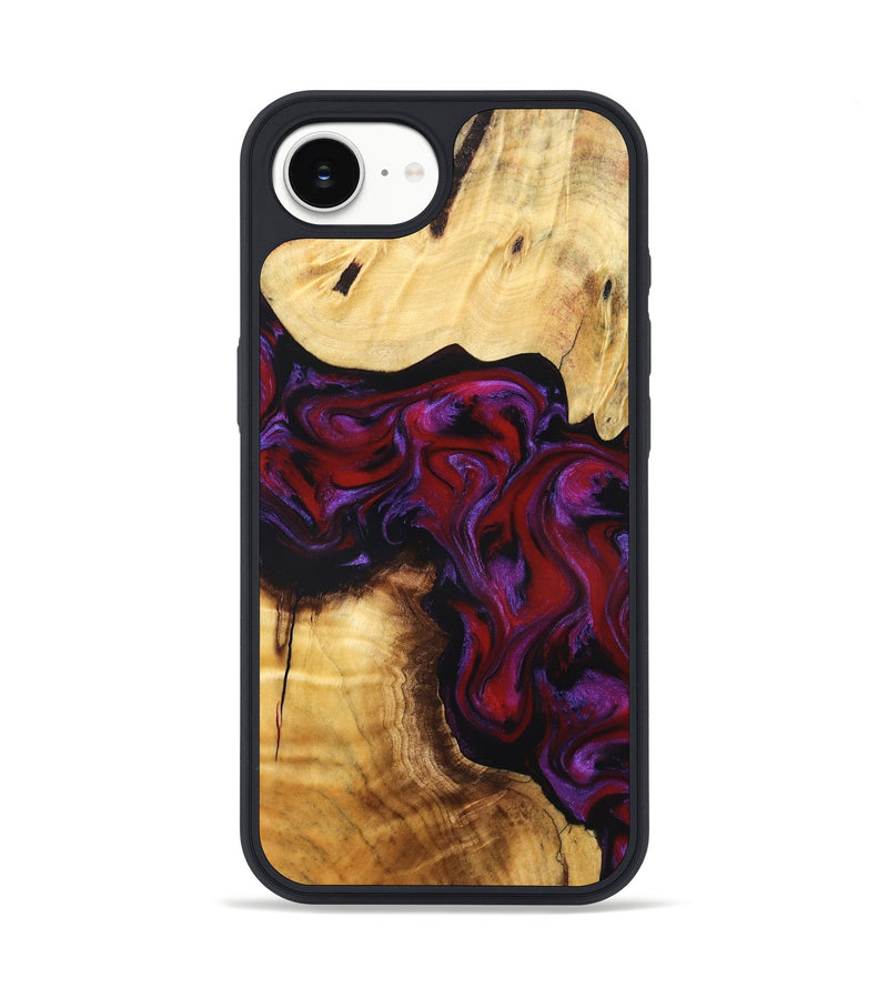 iPhone 16e Wood Phone Case - Taniyah (Red, 830835)