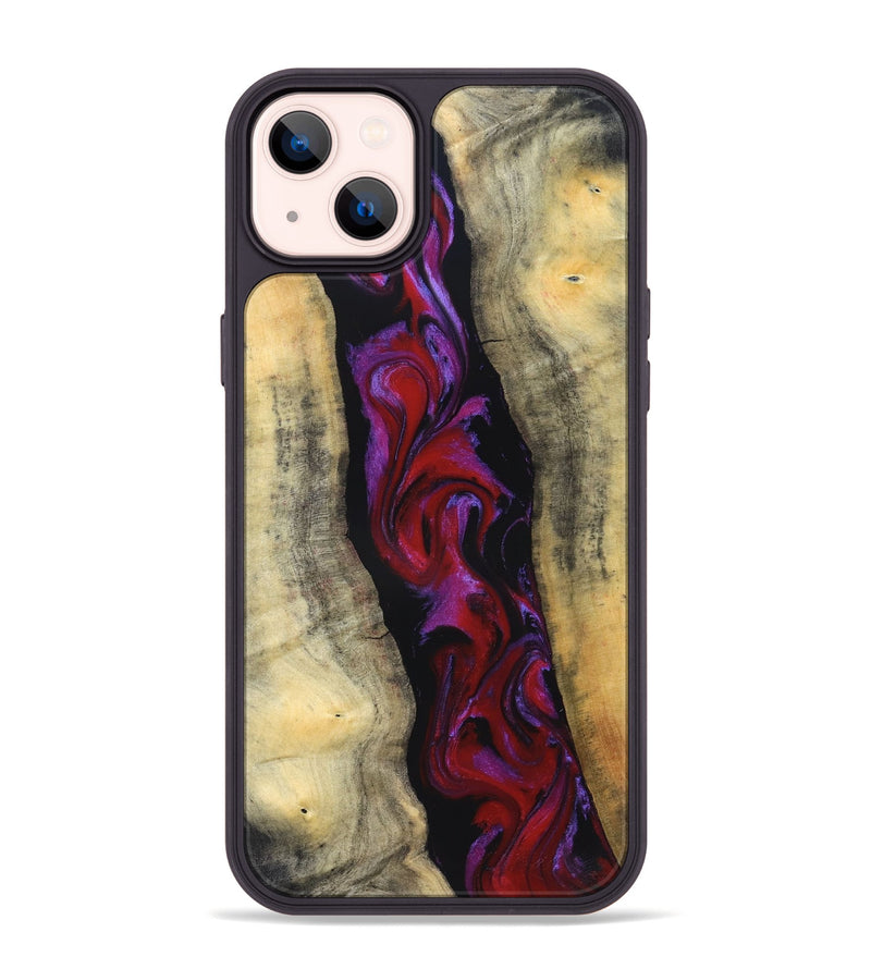 iPhone 14 Plus Wood Phone Case - Marilee (Red, 830840)
