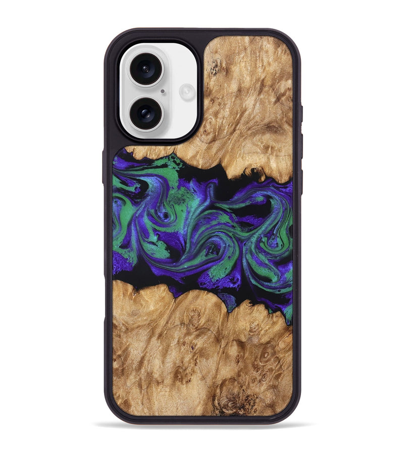 iPhone 16 Plus Wood Phone Case - Daja (Purple, 830846)