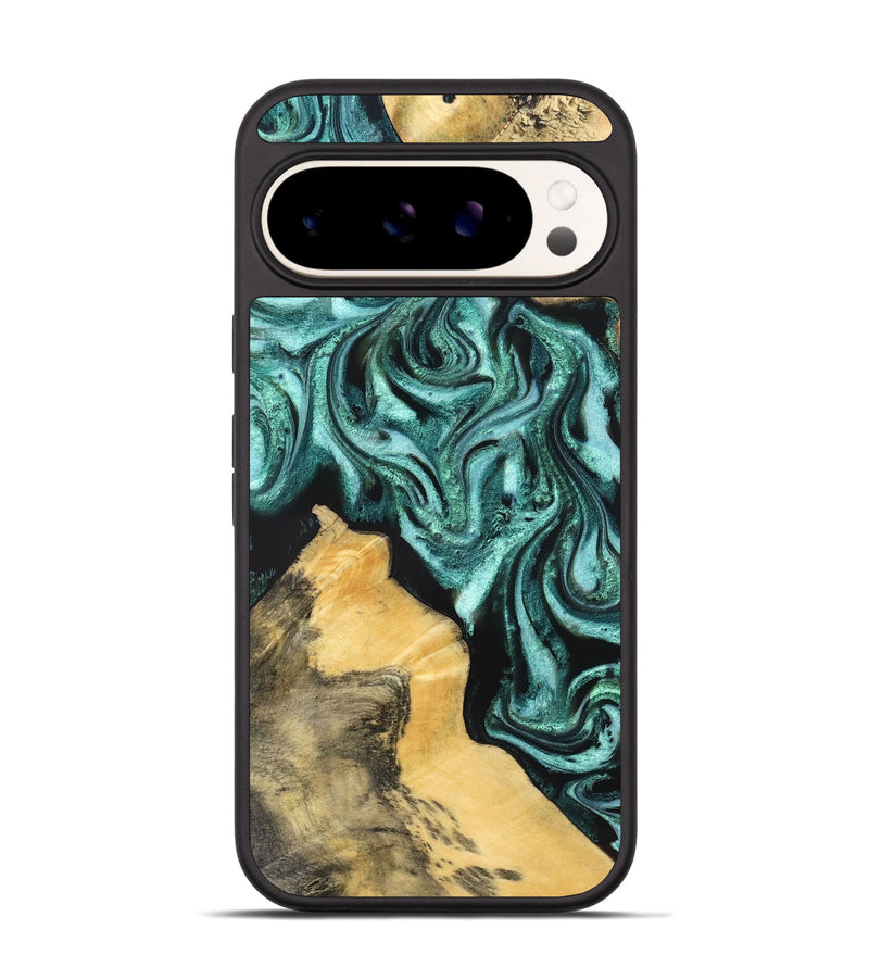 Pixel 9 Wood Phone Case - Sampson (Green, 831700)