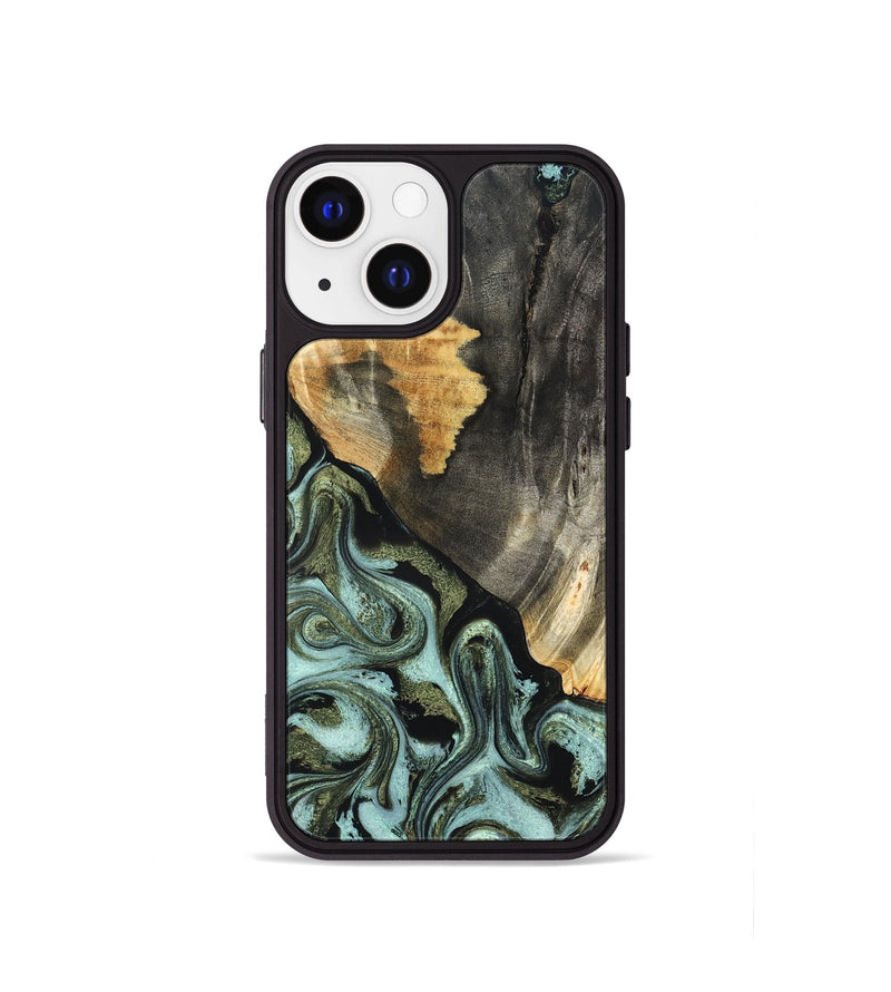iPhone 13 mini Wood Phone Case - Gustav (Green, 831706)