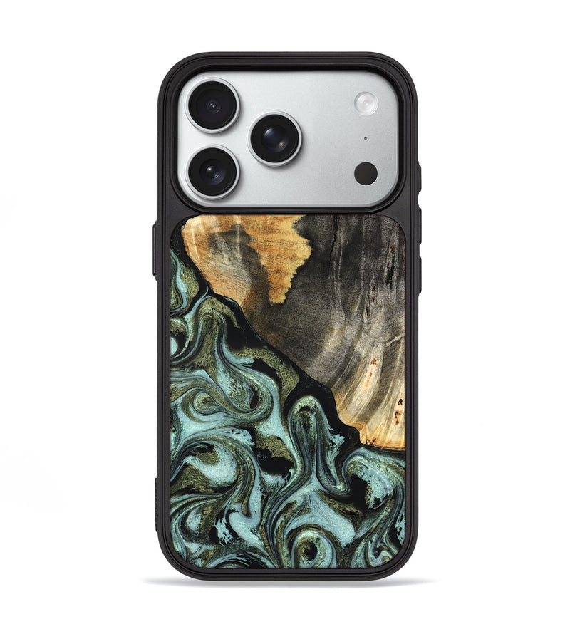 iPhone 18 Pro Wood Phone Case - Gustav (Green, 831706)
