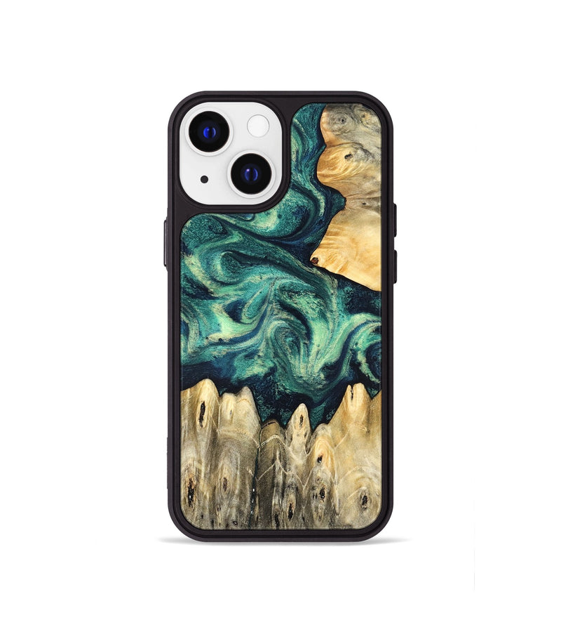 iPhone 13 mini Wood Phone Case - Otis (Green, 831707)