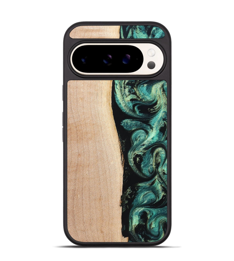 Pixel 9 Wood Phone Case - Kianna (Green, 831725)
