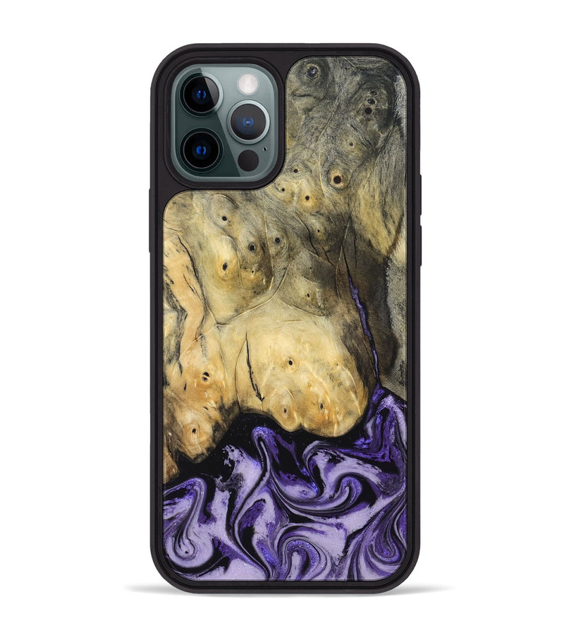iPhone 12 Pro Max Wood Phone Case - Andres (Purple, 831776)