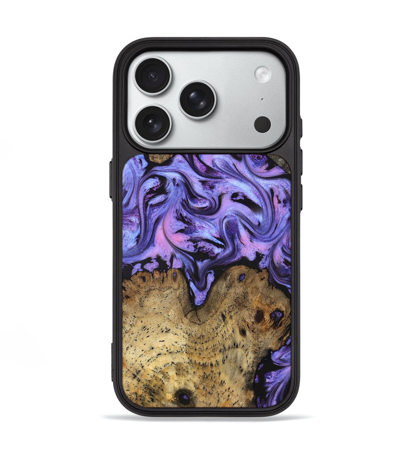 iPhone 18 Pro Wood Phone Case - Deloris (Purple, 831778)