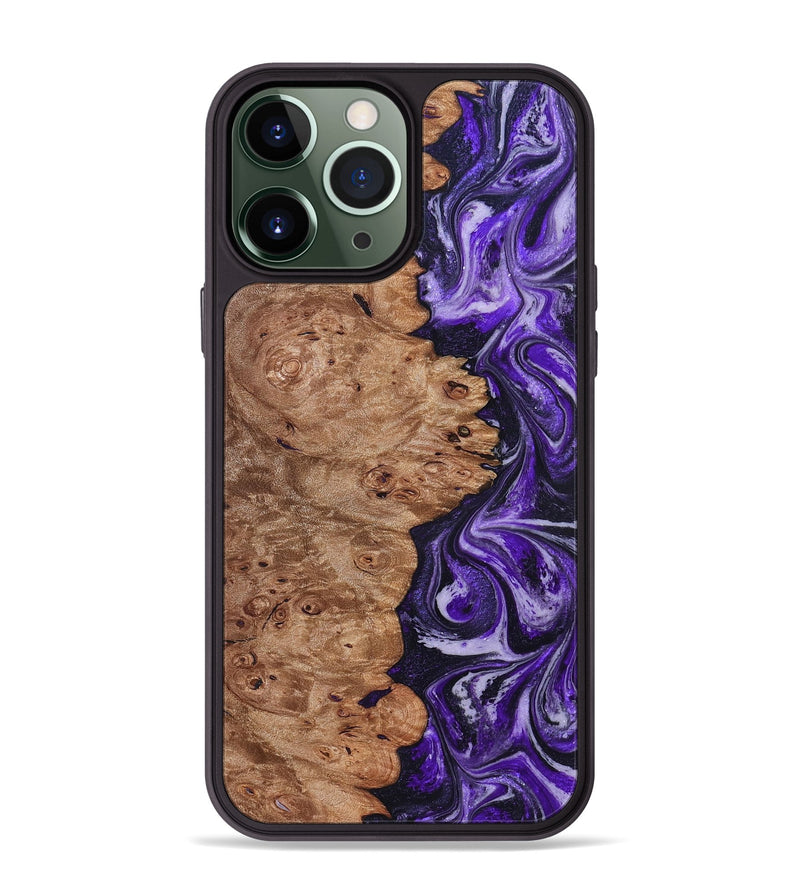 iPhone 13 Pro Max Wood Phone Case - Oma (Purple, 831779)