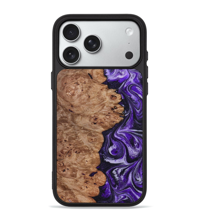 iPhone 18 Pro Max Wood Phone Case - Oma (Purple, 831779)