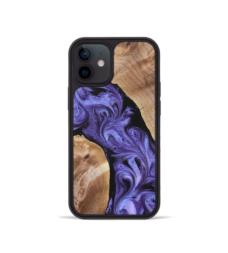 iPhone 12 mini Wood Phone Case - Aric (Purple, 831781)