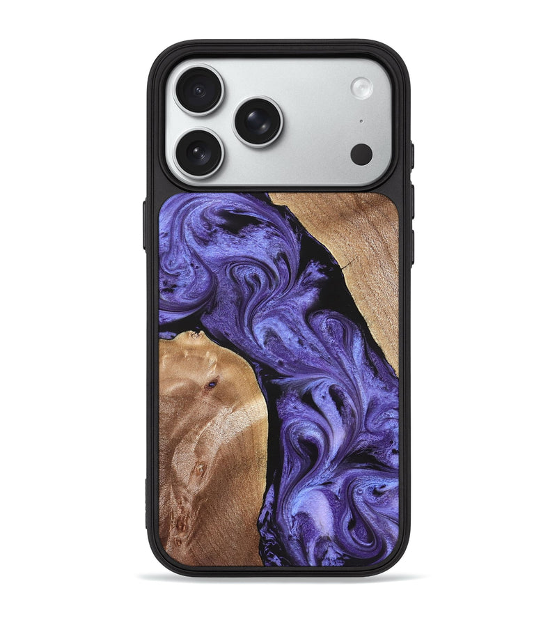 iPhone 18 Pro Max Wood Phone Case - Aric (Purple, 831781)