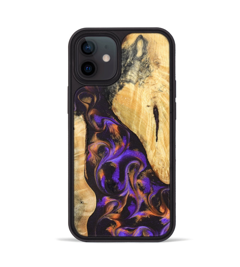 iPhone 12 Wood Phone Case - Orrin (Purple, 831785)
