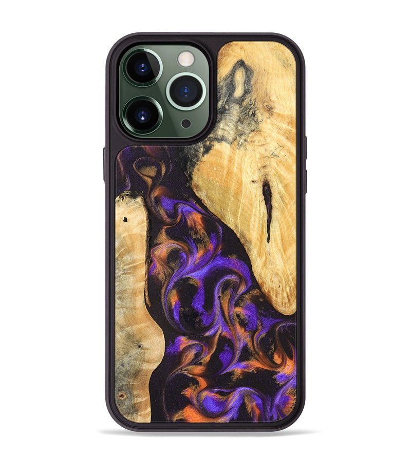 iPhone 13 Pro Max Wood Phone Case - Orrin (Purple, 831785)