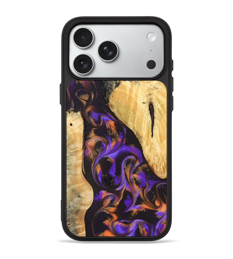 iPhone 18 Pro Max Wood Phone Case - Orrin (Purple, 831785)