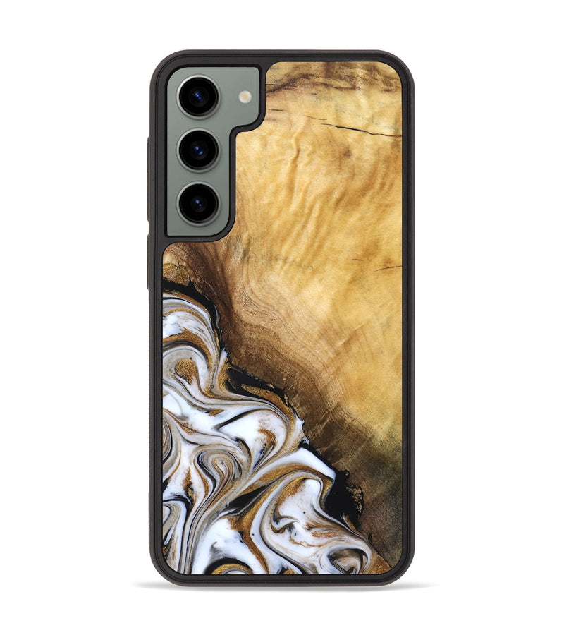 Galaxy S23 Plus Wood Phone Case - Carlie (Teal & Gold, 831799)