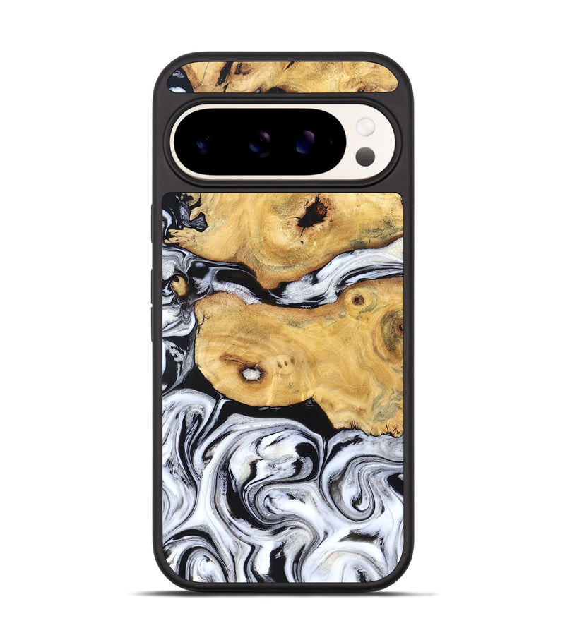 Pixel 9 Pro Wood Phone Case - Starla (Black & White, 831994)