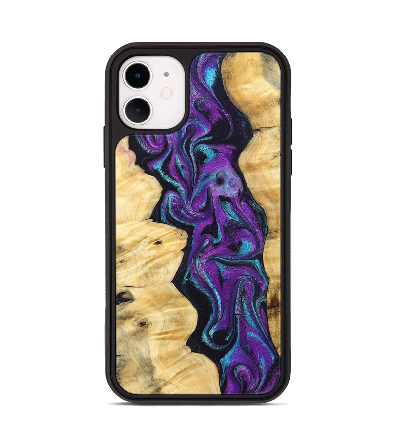 iPhone 11 Wood Phone Case - Lutie (Purple, 831995)