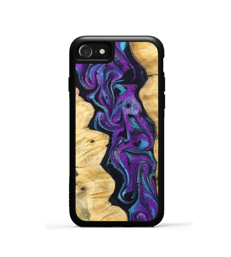 iPhone SE Wood Phone Case - Lutie (Purple, 831995)