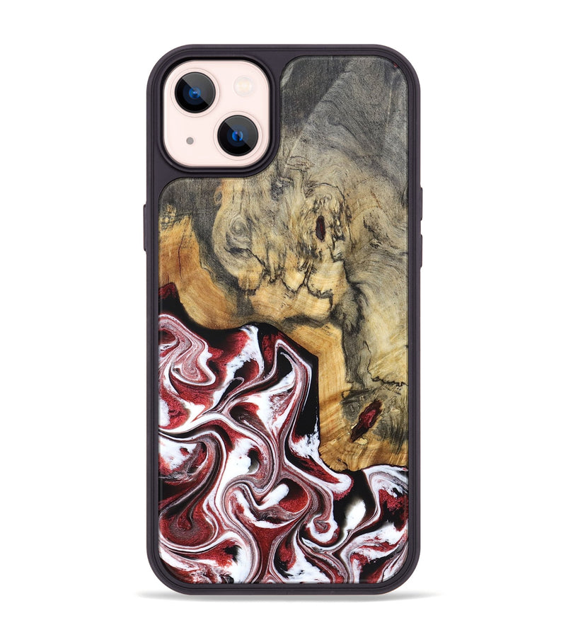 iPhone 14 Plus Wood Phone Case - Watson (Red, 832121)