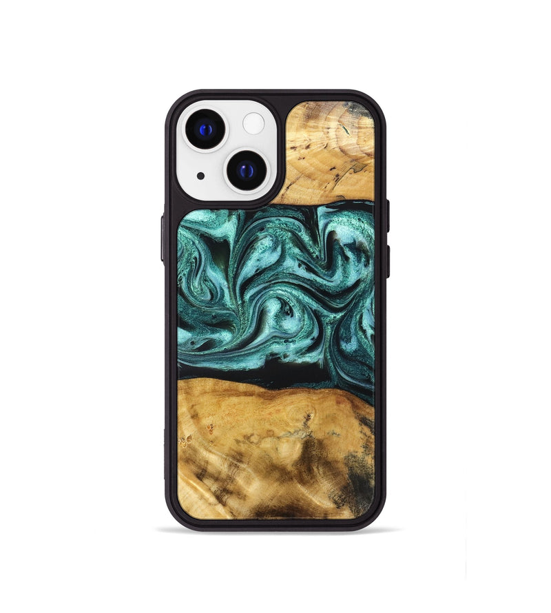 iPhone 13 mini Wood Phone Case - Osman (Green, 832151)