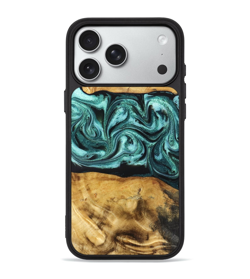 iPhone 18 Pro Max Wood Phone Case - Osman (Green, 832151)