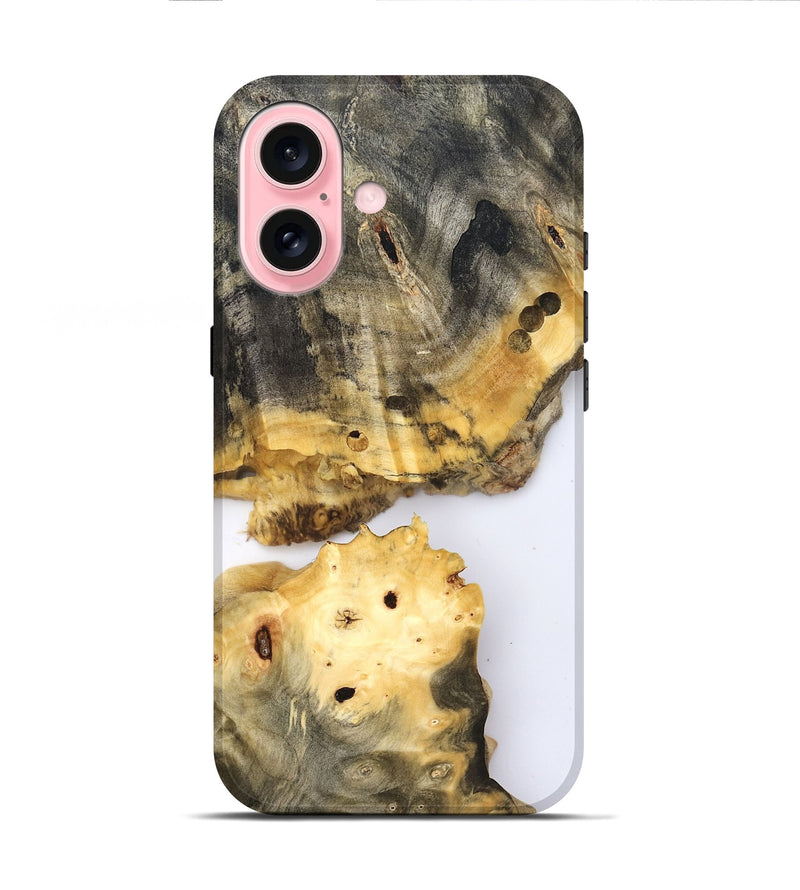 iPhone 16 Wood Live Edge Phone Case - Isadore (Clear, 832425)