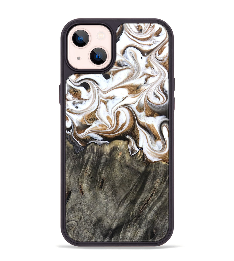 iPhone 14 Plus Wood Phone Case - Zaire (Black & White, 832957)