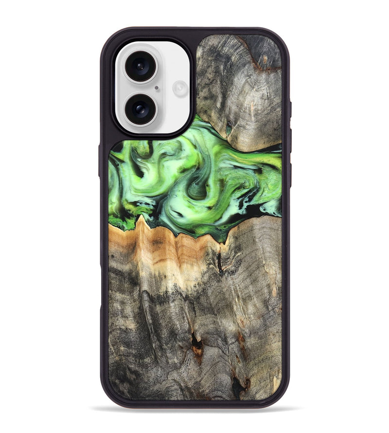 iPhone 16 Plus Wood Phone Case - Kade (Neon, 832987)