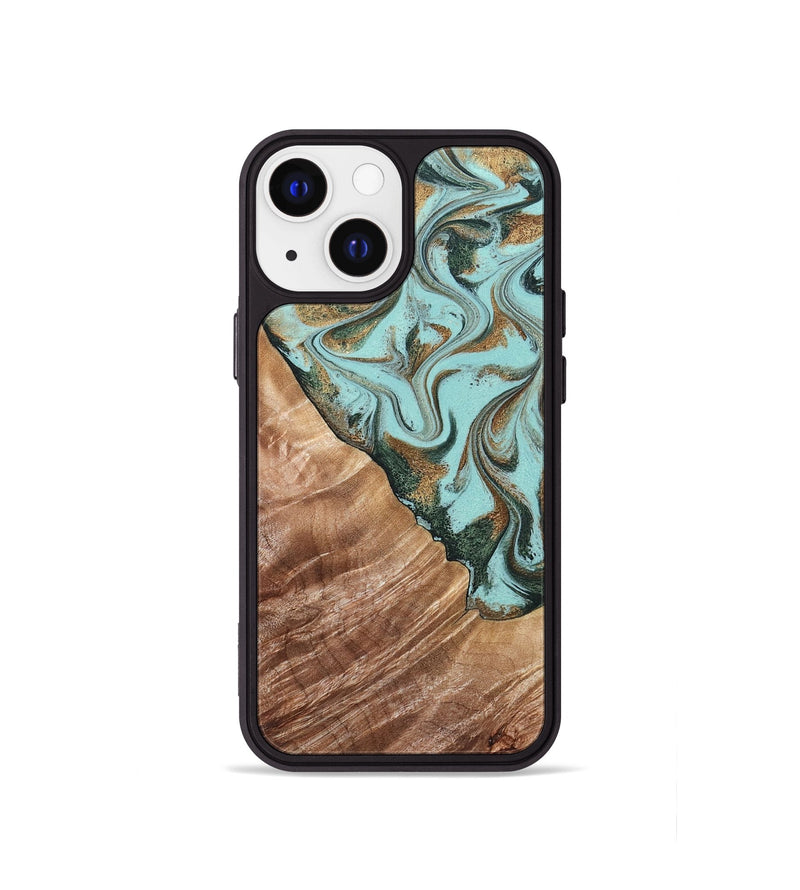 iPhone 13 mini Wood Phone Case - Draven (Green, 832995)
