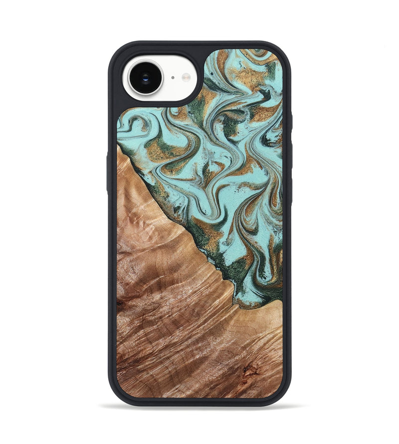 iPhone 16e Wood Phone Case - Draven (Green, 832995)